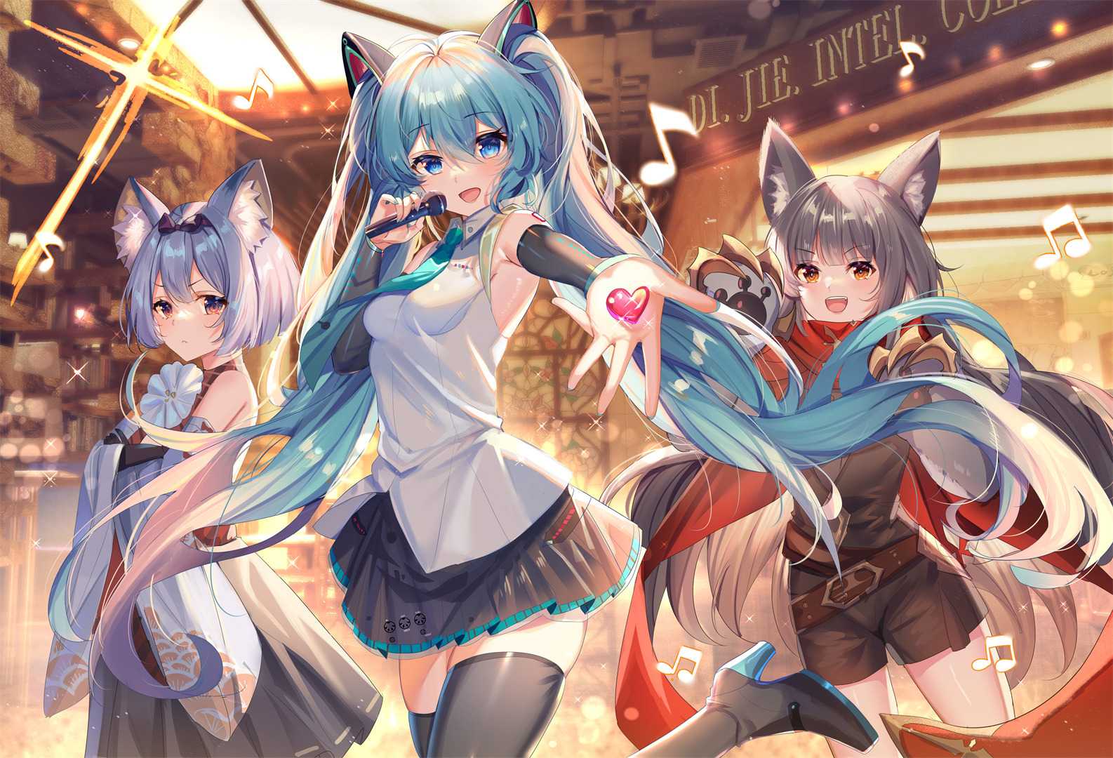 图片[2]-【P站画师】屑狐狸  MIKU 椰羊甘雨 中国插画师山桂贰的美图作品推荐-动漫网