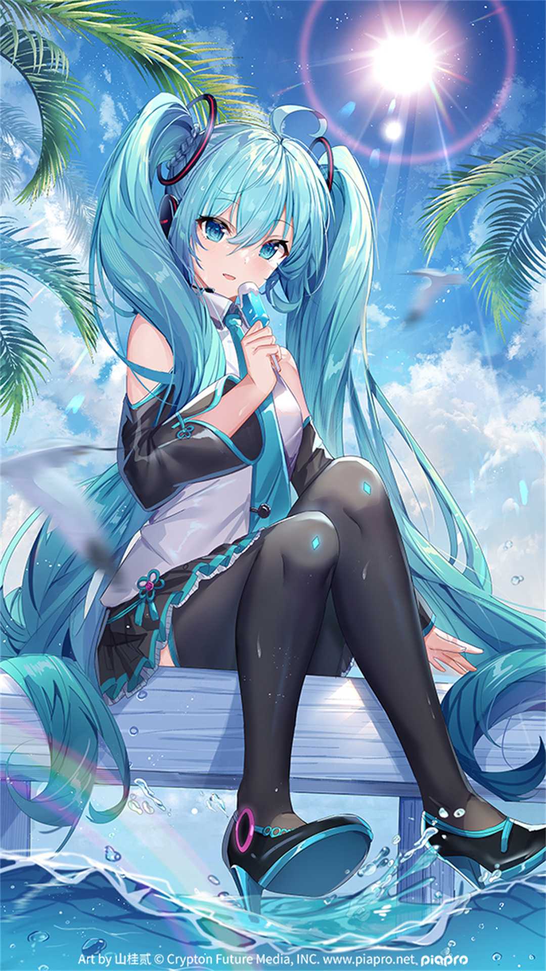 图片[9]-【P站画师】屑狐狸  MIKU 椰羊甘雨 中国插画师山桂贰的美图作品推荐-动漫网